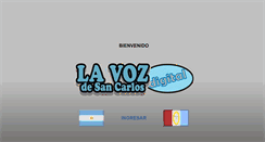 Desktop Screenshot of lavozdesancarlos.com.ar
